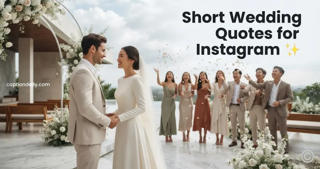 Short Wedding Quotes for Instagram