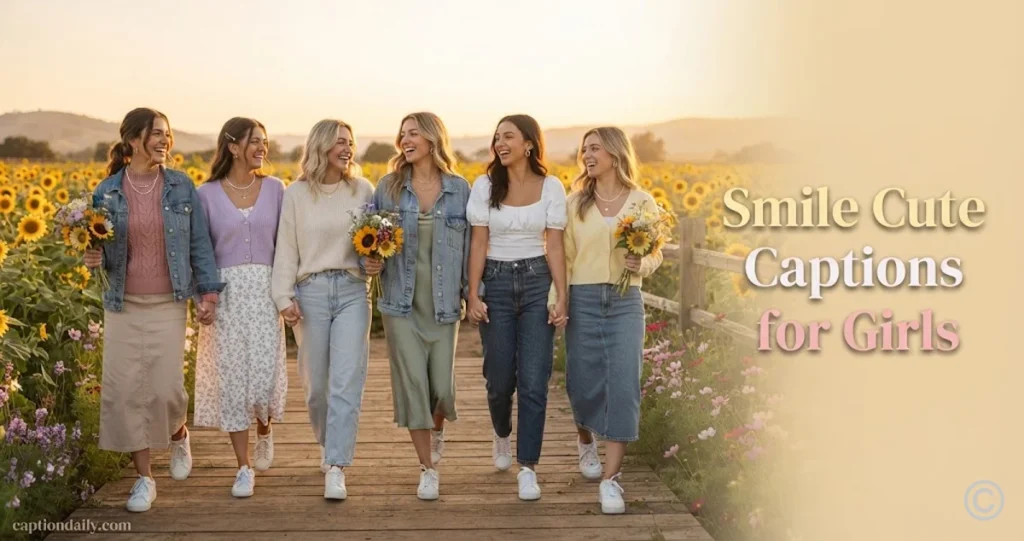 Smile Cute Captions for Girls