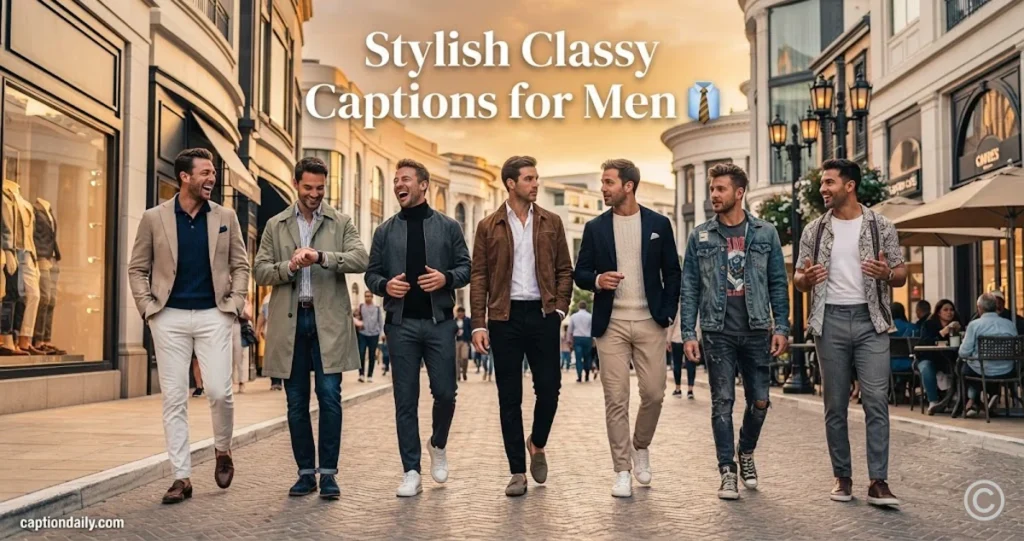 Stylish Classy Captions for Men