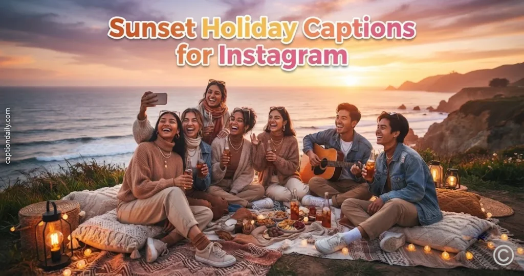 Sunset Holiday Captions for Instagram