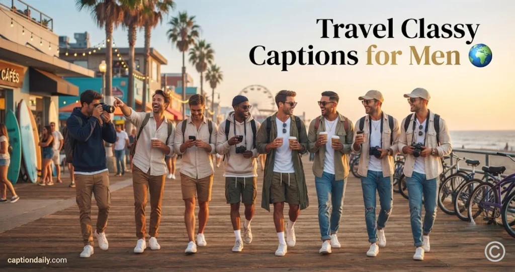 Travel Classy Captions for Men