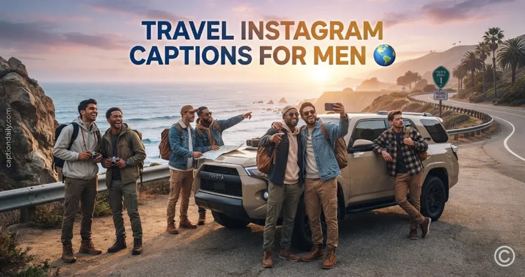 Travel Instagram Captions for Men 