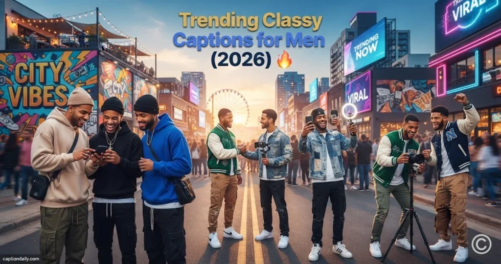 Trending Classy Captions for Men