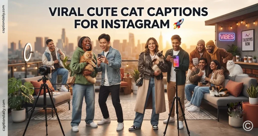 Viral Cute Cat Captions for Instagram