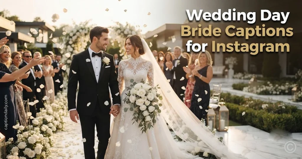 Wedding Day Bride Captions for Instagram