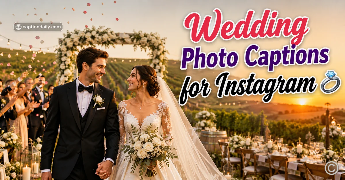 Wedding Photo Captions for Instagram