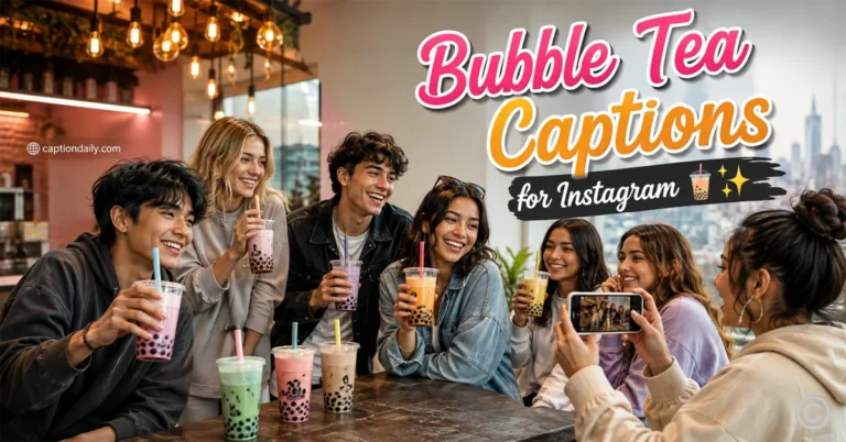 Bubble Tea Captions for Instagram