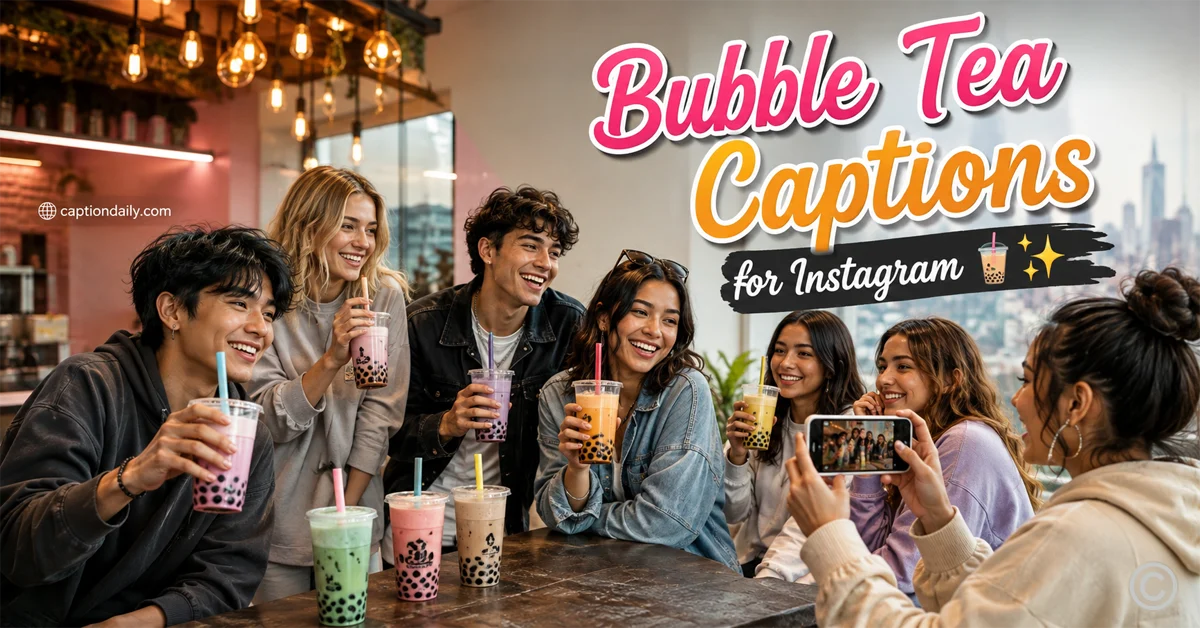 Bubble Tea Captions for Instagram