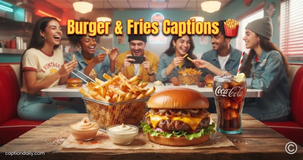 Burger & Fries Captions