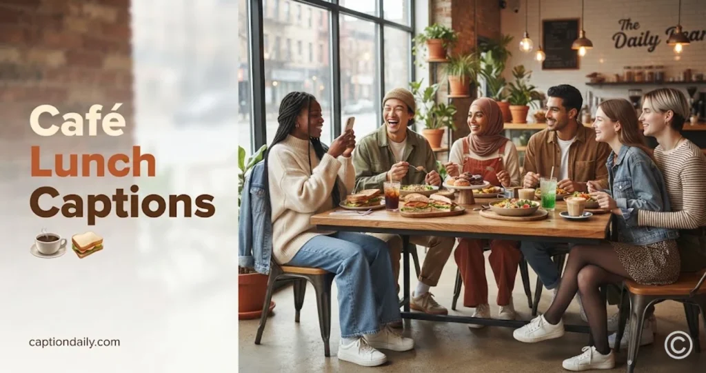 Café Lunch Captions