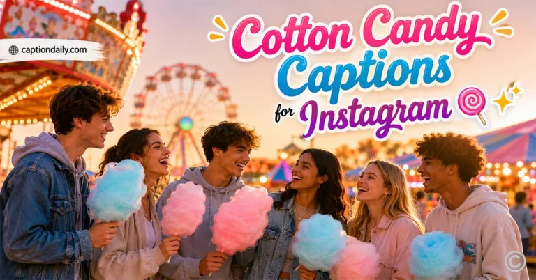 Cotton Candy Captions for Instagram