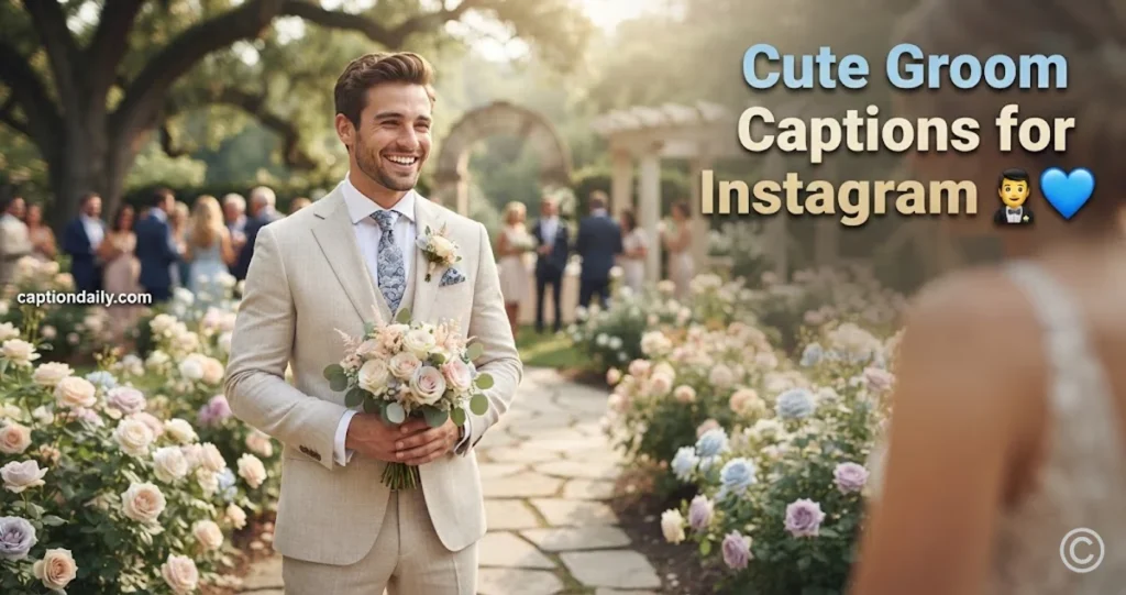 Cute Groom Captions for Instagram 