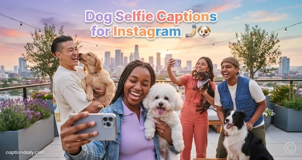 Dog Selfie Captions for Instagram