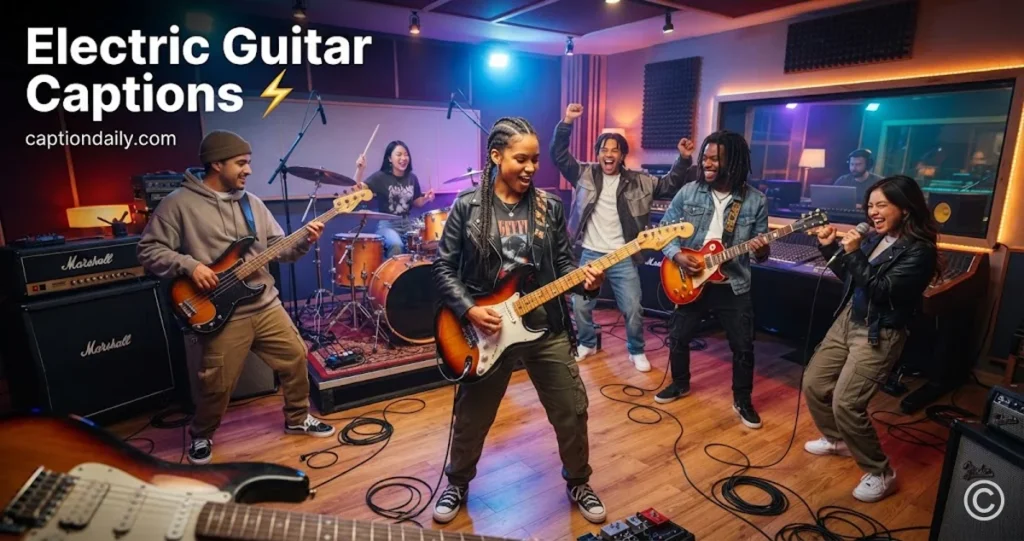Electric Guitar Captions
