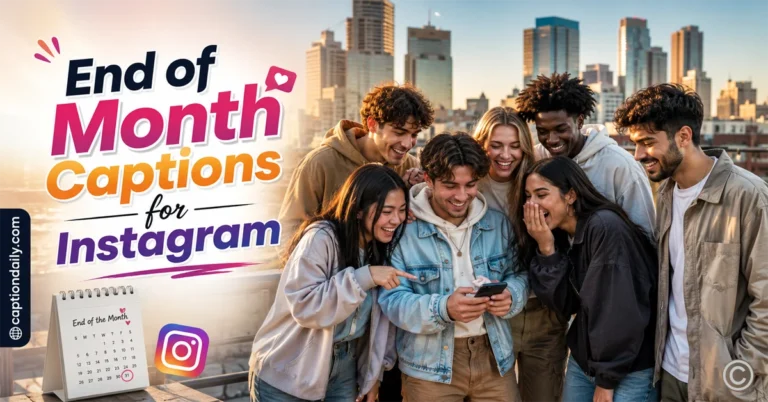 End of Month Captions for Instagram
