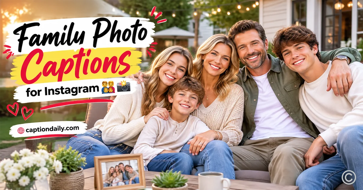 Family Photo Captions for Instagram