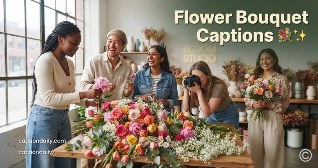 Flower Bouquet Captions