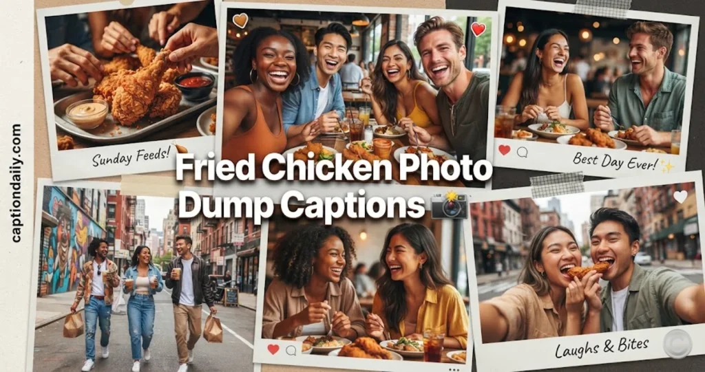 Fried Chicken Photo Dump Captions