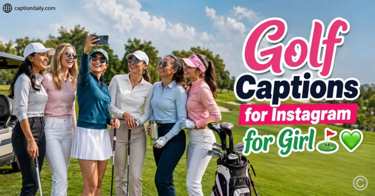 Golf Captions for Instagram for Girl