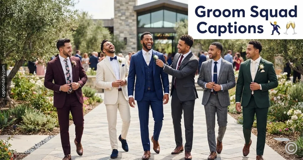 Groom Squad Captions
