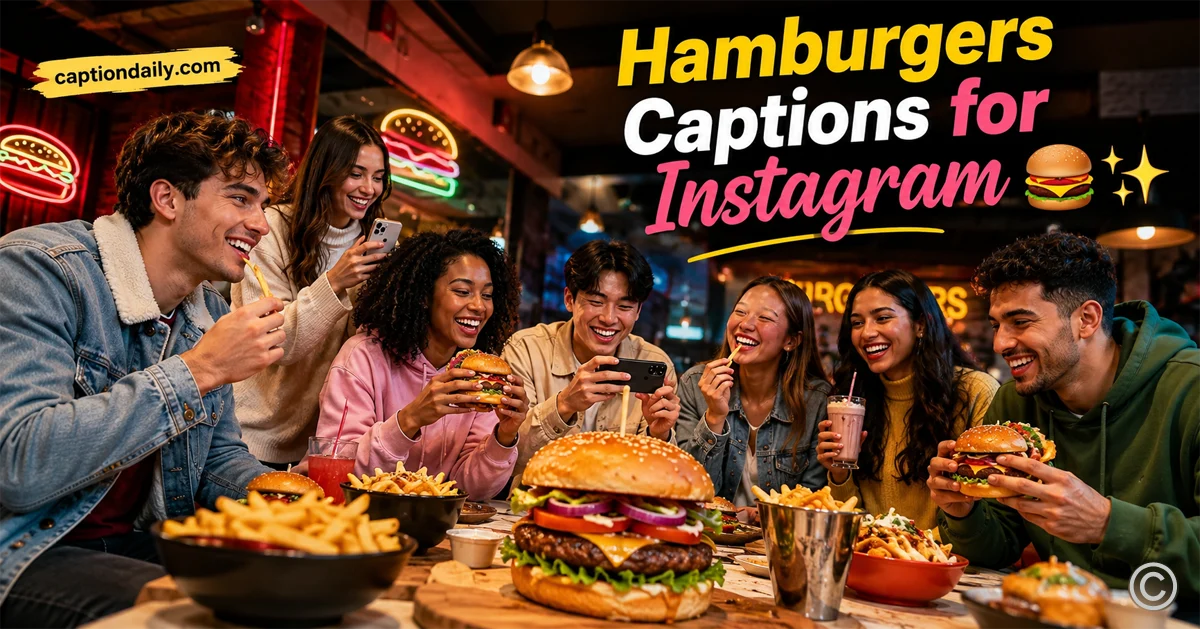 Hamburgers Captions for Instagram