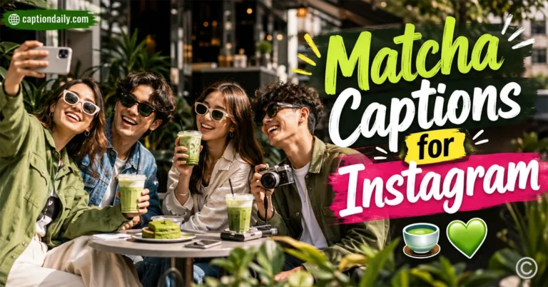 Matcha Captions for Instagram