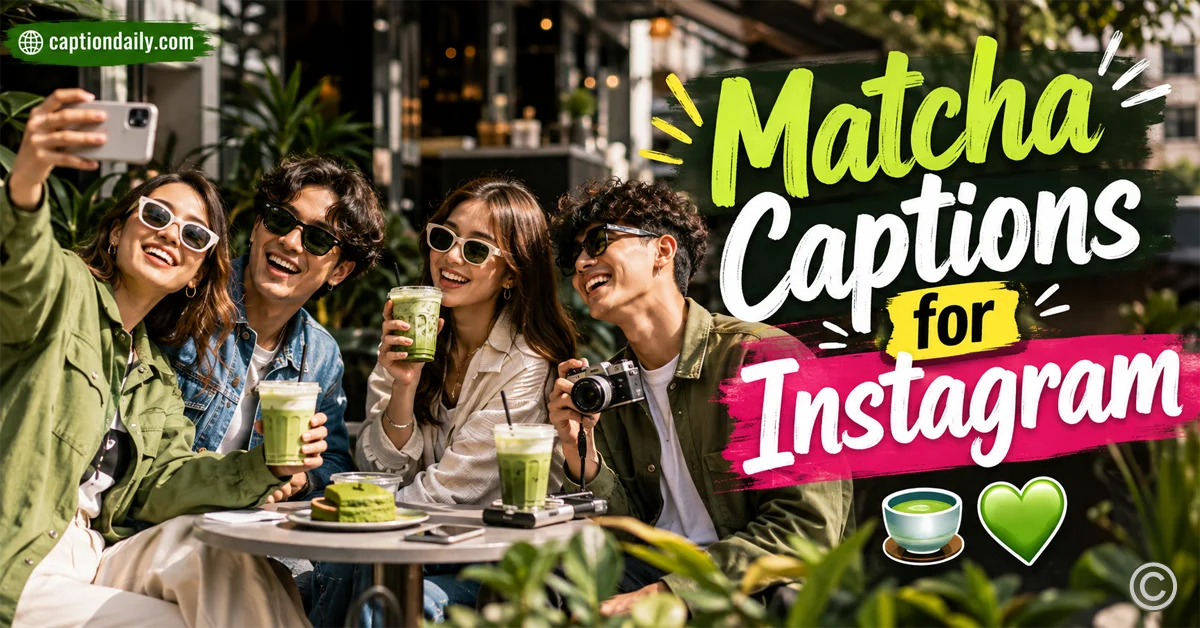 Matcha Captions for Instagram