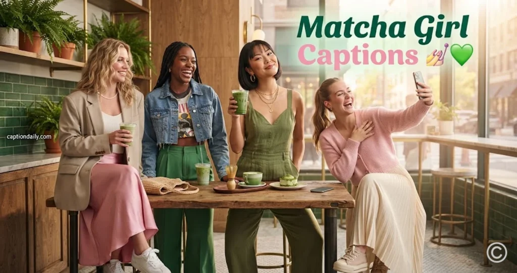 Matcha Girl Captions 
