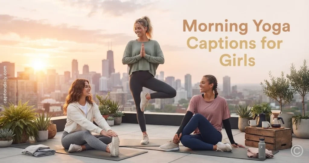 Morning Yoga Captions for Girls 