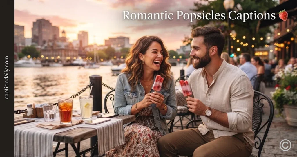 Romantic Popsicles Captions