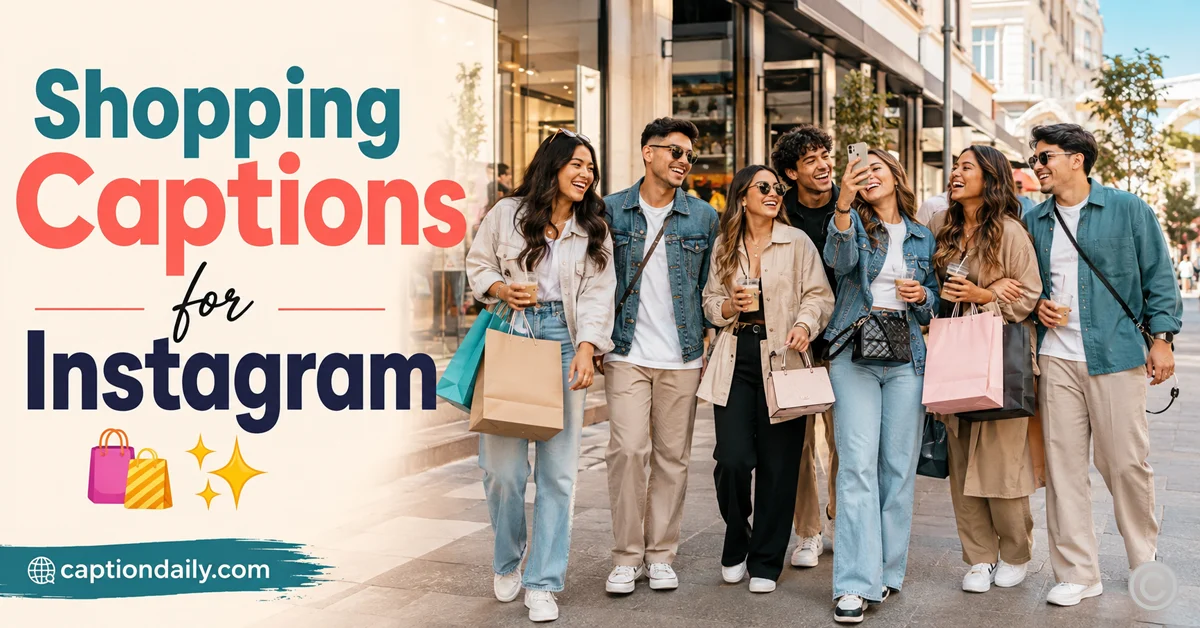 Shopping captions for instagram