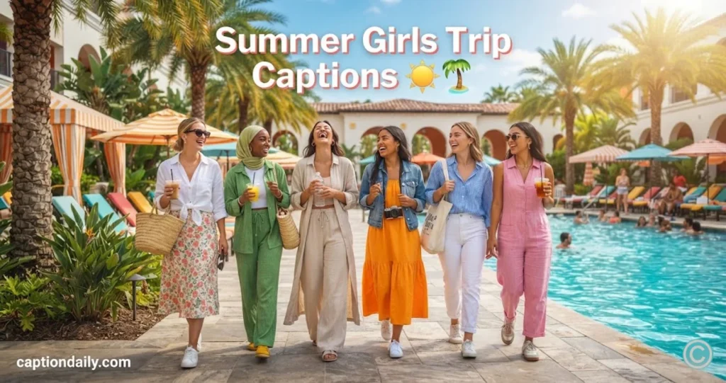 Summer Girls Trip Captions