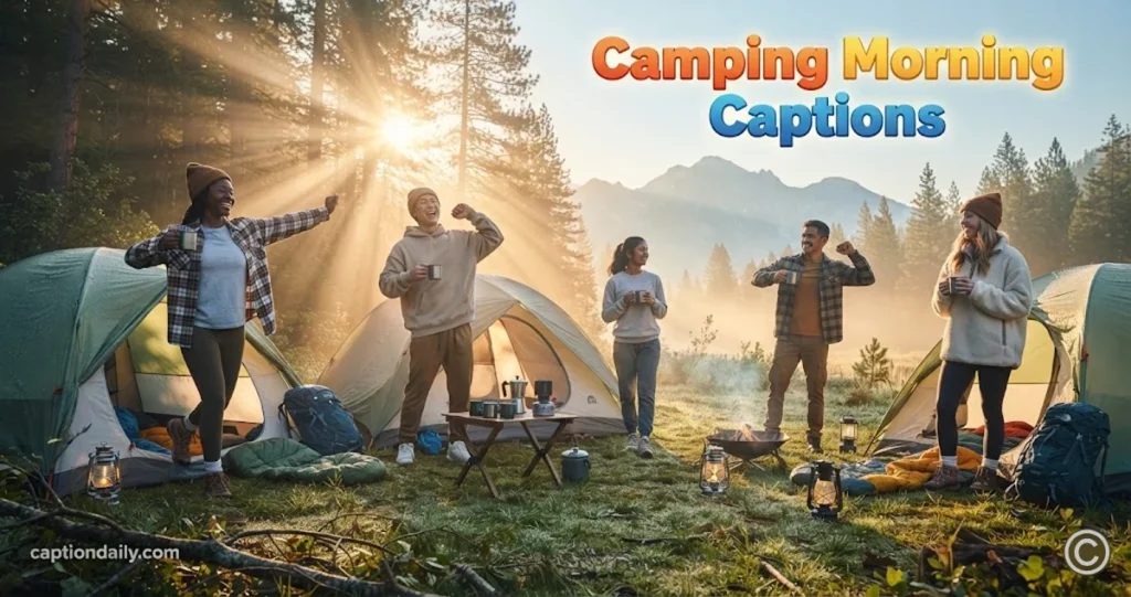 Camping Morning Captions