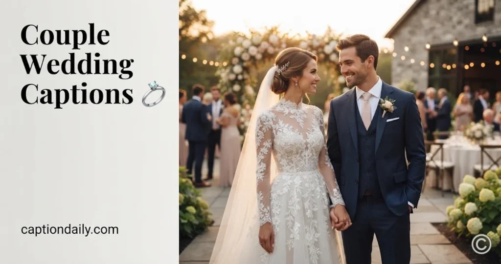 Couple Wedding Captions