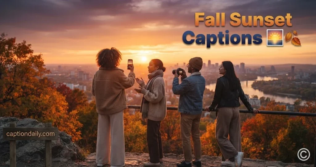 Fall Sunset Captions