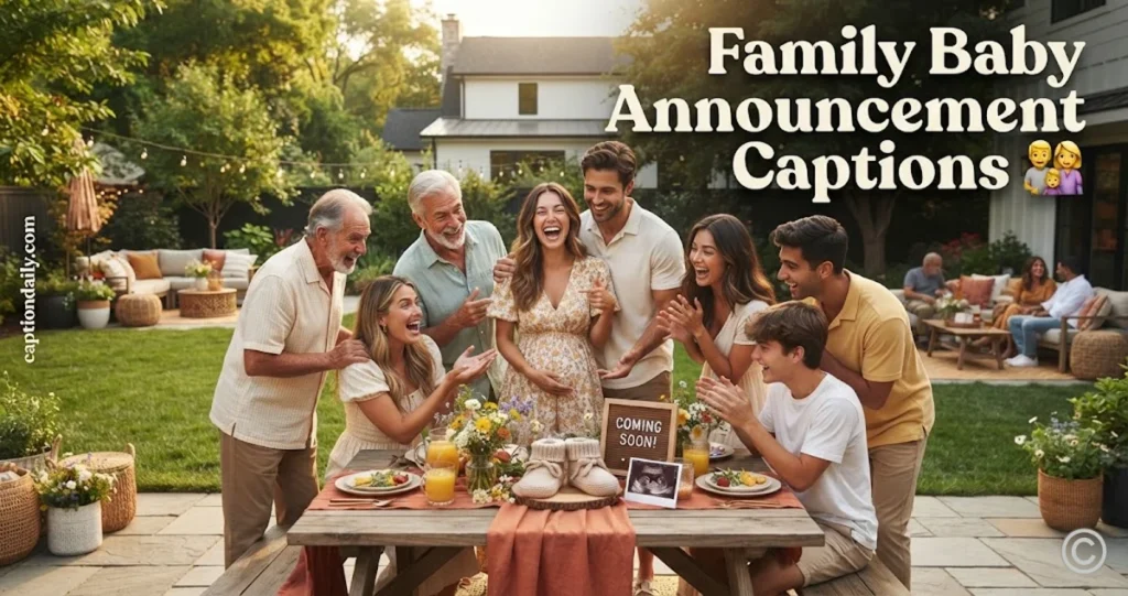 Family Baby Announcement Captions