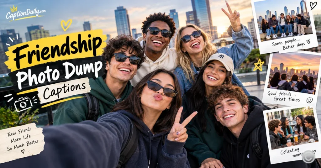 Friendship Photo Dump Captions 
