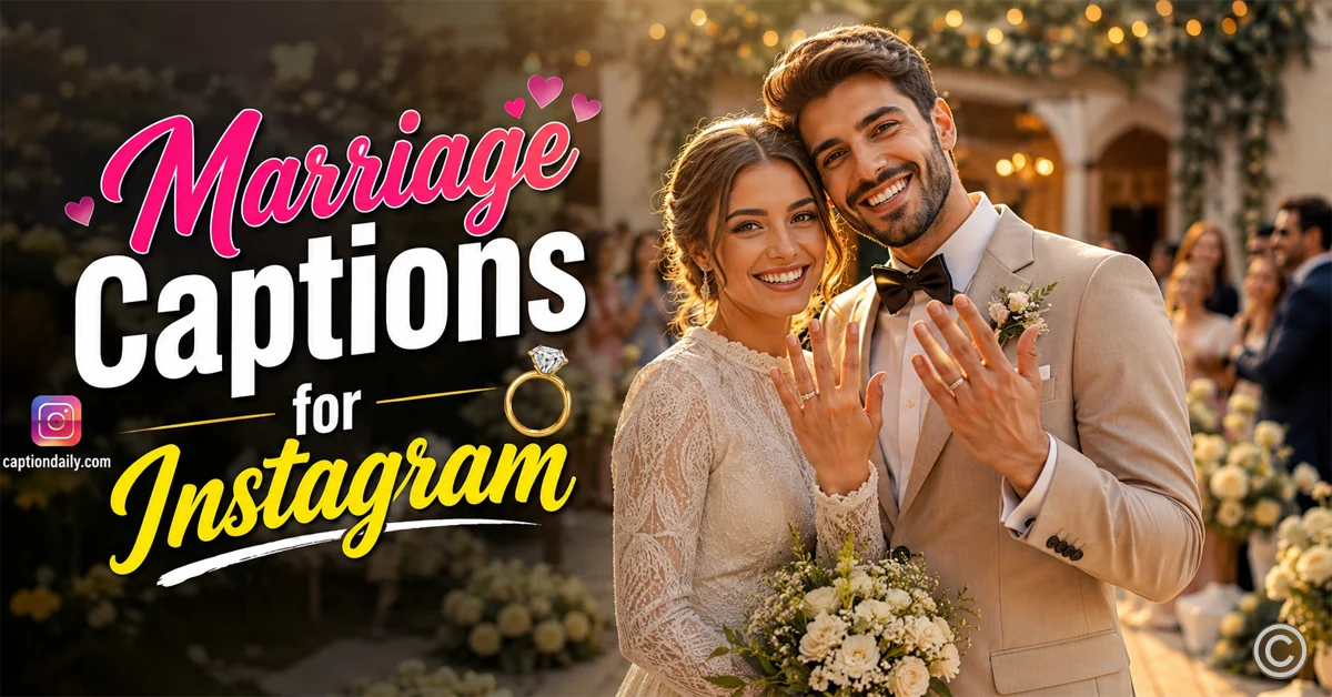 Marriage Captions for Instagram
