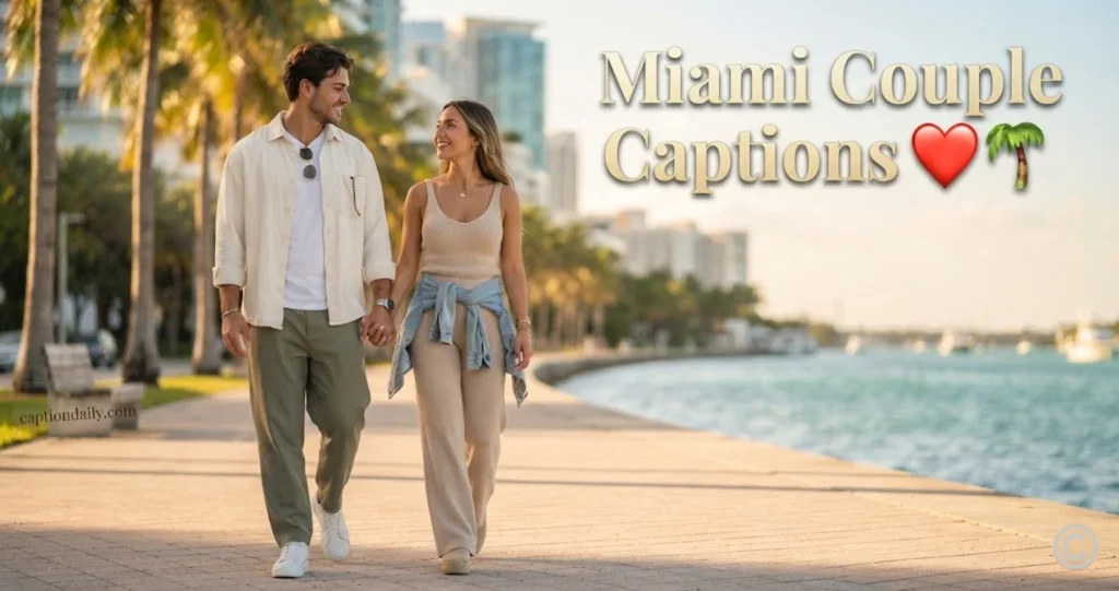 Miami Couple Captions 