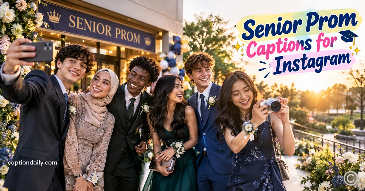 Senior Prom Captions for Instagram