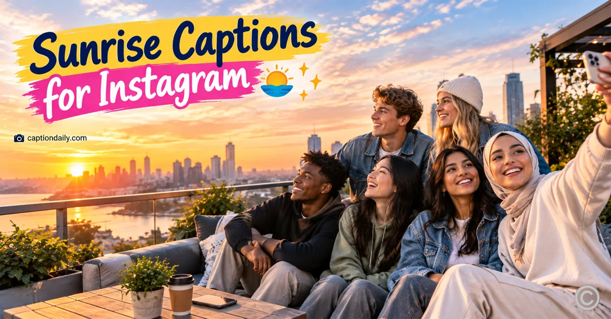 Sunrise Captions for Instagram