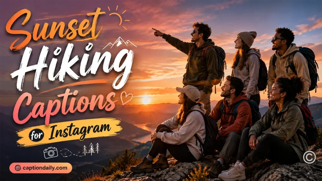 Sunset Hiking Captions for Instagram Sunset Hiking Captions for Instagram 