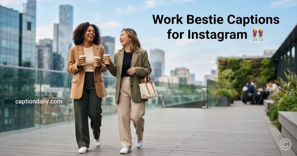 Work Bestie Captions for Instagram
