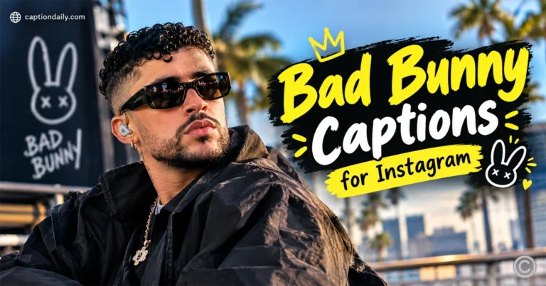 Bad Bunny Captions for Instagram