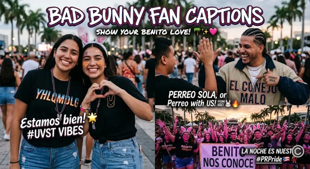 Bad Bunny Fan Captions