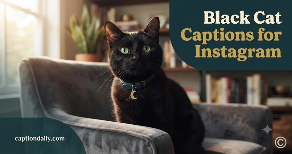Black Cat Captions for Instagram