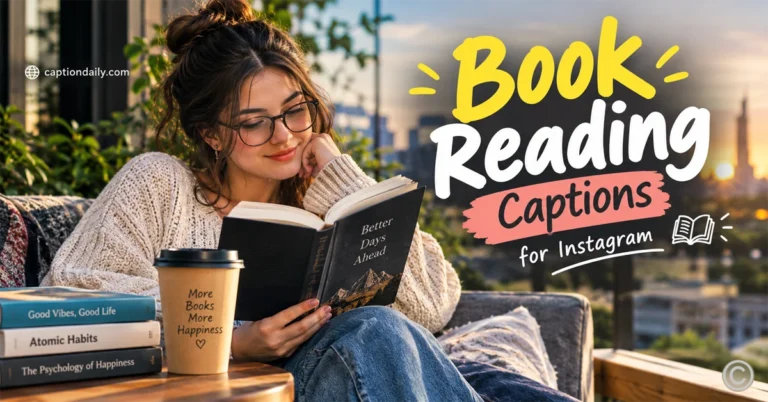 Book Reading Captions for Instagram