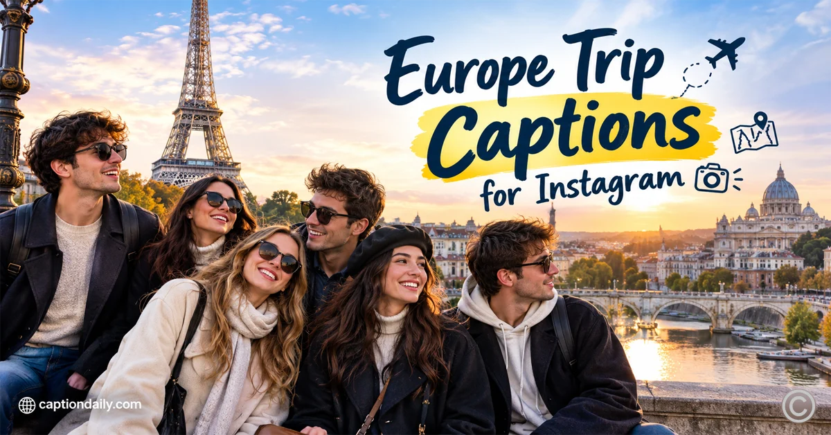 Instagram Captions for Europe Trip