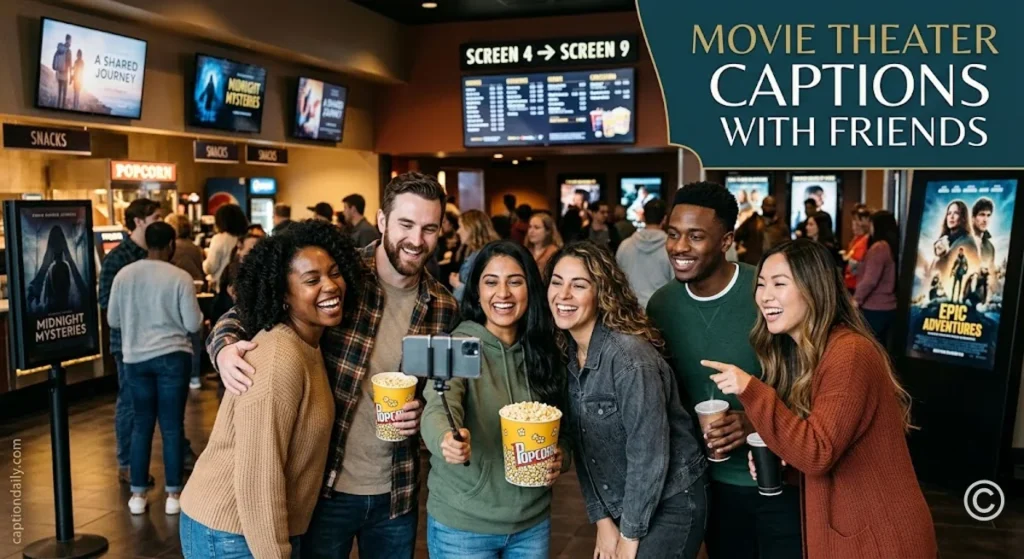 Movie Theater Captions With Friends