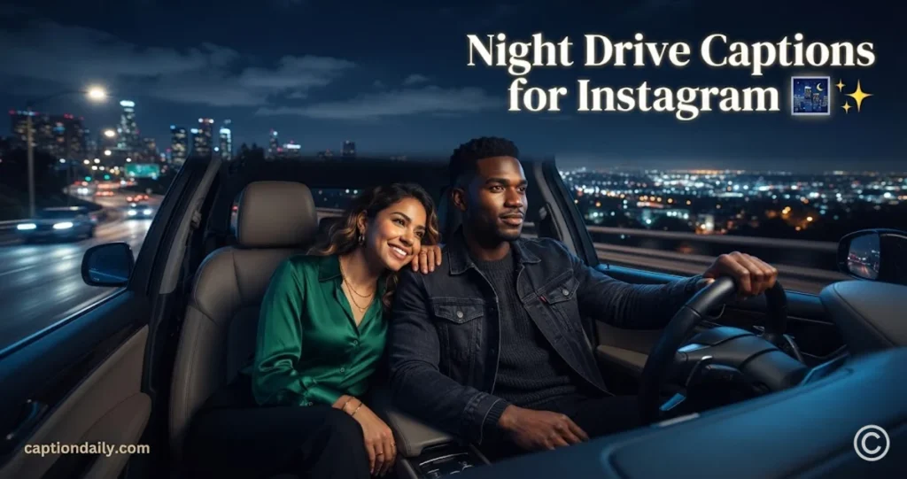 Night Drive Captions for Instagram